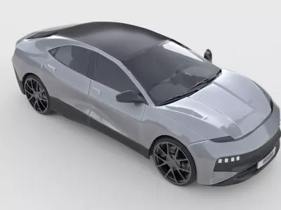 Generic Performance EV Sedan 3D model