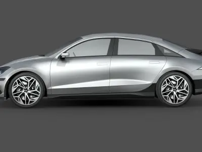Hyundai IONIQ 6 Low-poly 3D model