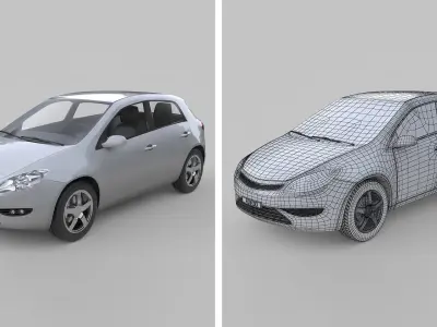 Generic Hatchback Car 2006 3D model