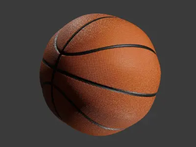 Realistic Basketball Free 3D model