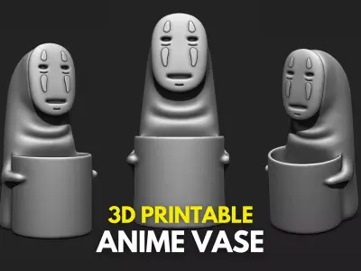 Anime Vase - Stuff Holder - 01 3D print model