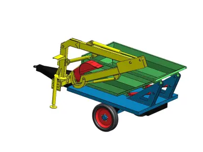 open drain cleaning machine Nala Man 3D model