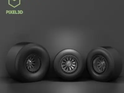 Drag wheel R3 3D print model