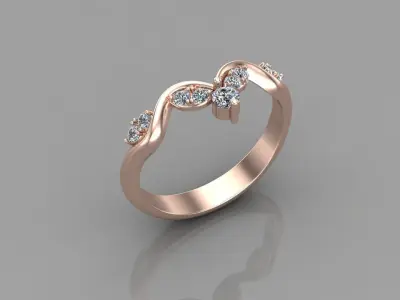 Solitaire Ring SR70 Version 1 3D model