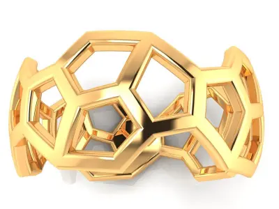 Ring M157 The luxury female abstract ring wedding 3D print model