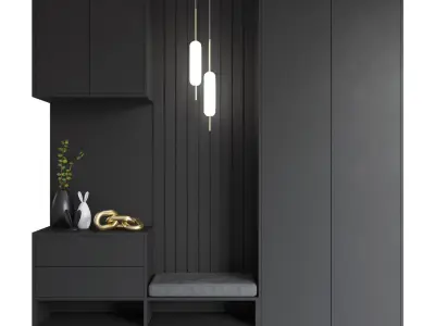 Composition in the hallway 3D model