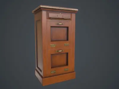big bang theory Cabinet 01 Low-poly 3D model
