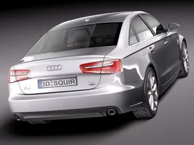 Audi A6 sedan 2012 3D model