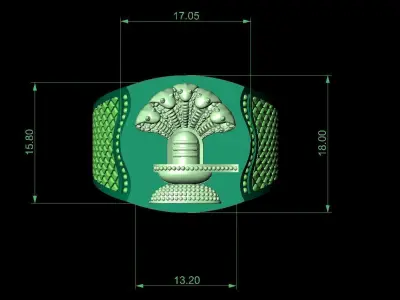 Mens Ring 3D print model purchase