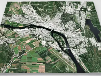 Cityscape Umea Sweden 3D model