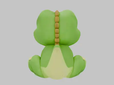 Nile Croc Pet Low-poly 3D model