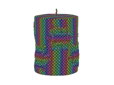 Christmas candle small 3D model