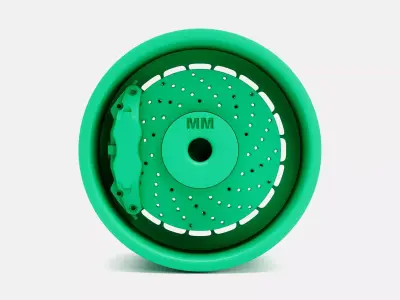 18x13 BBS E87 Wheel and Brake 3D print model