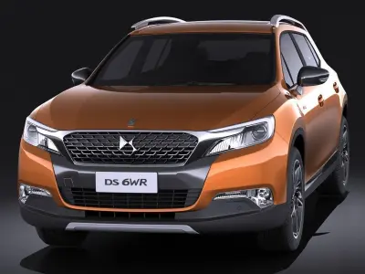 Citroen DS 6WR 2015 VRAY 3D model