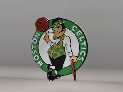NBA Boston Celtics Logo 3D model