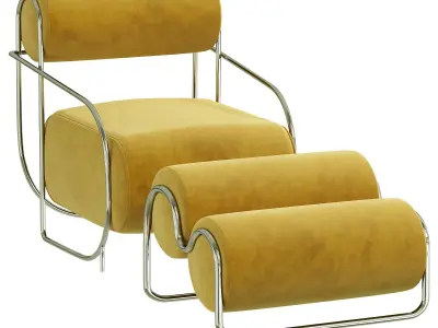 Italian Luxury Relax Chair 3D model