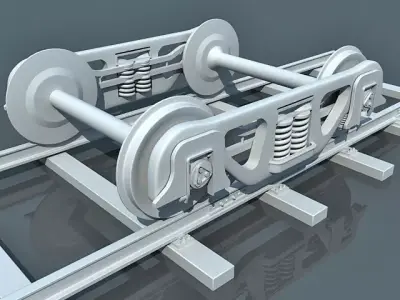 Train Wheels 1 3D model