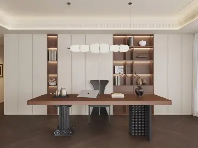 French style living room 3D model