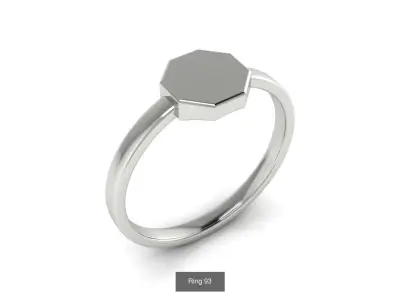 Collection 21 star ring in sterling silver 3D Model Pack