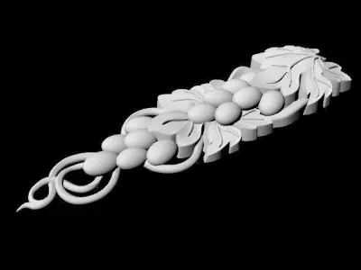 Central decor ornament for furniture 3D model 417