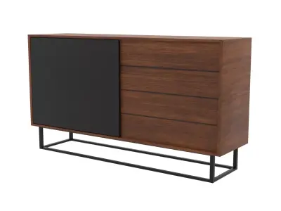 Virka High Sideboard 3D model