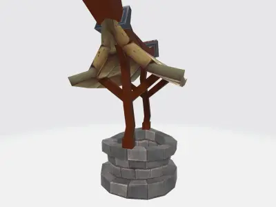 Well cartoon Free 3D model