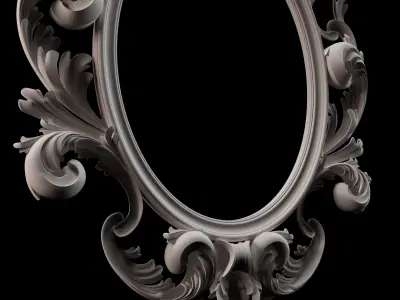mirror ornate frame 3D model