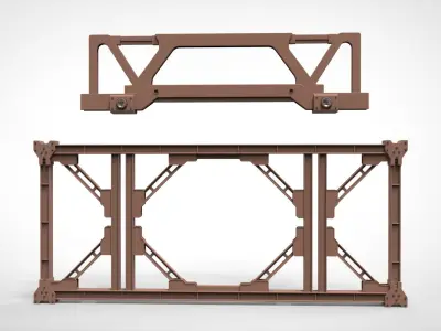 sci-fi Architecture kitbash 36 3D model