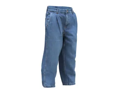 Jeans 136 - All MH Bodies - UE5 Skeletons - Rigged Low-poly 3D model