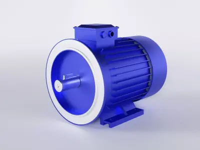 Squirrel Cage Induction motor 3d model  3D model