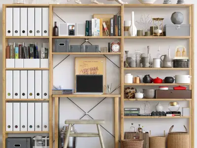 Decorative set Office 3D model