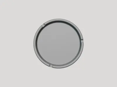 Basic Ashtray Plate - Geometry Only No Textures No Materials 3D model