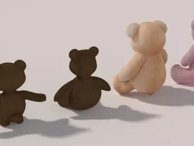 4 Teddy Bear 3D model