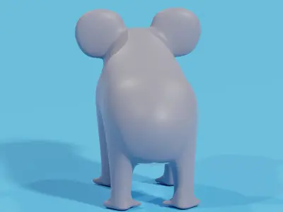 Cartoon Cute Koala 3D model