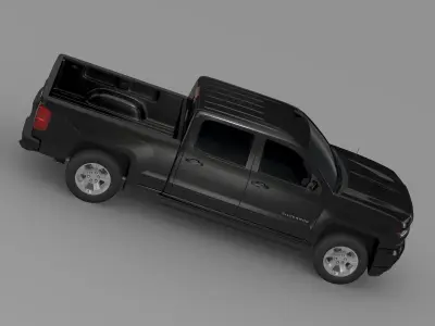Chevrolet Silverado LT Z71 Crew Cab GMTK2 Standart Box 2016 3D model