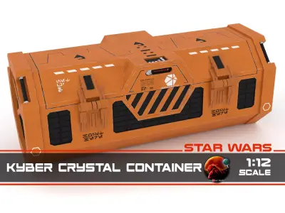 Rogue One Kyber crystal container Free 3D print model