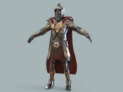 Medieval armour fantasy 3D model