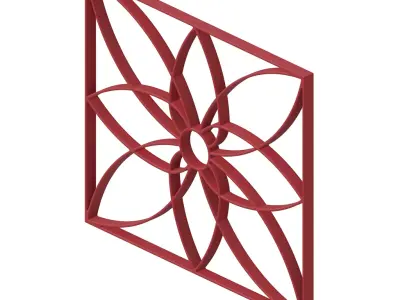 Plastic Gorgeous Window Grill Toy 3D model