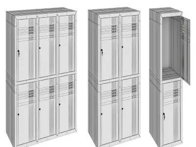 Locker for Dressing Room 2 3D model