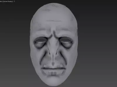 Lord Voldemort Mask  3D Print-Ready STL for True Wizarding Fans 3D print model