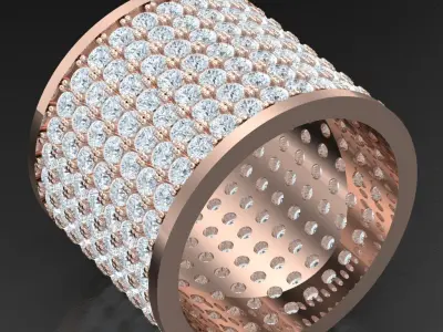 Luxury Men Rings Designs 4MR081 3D print model