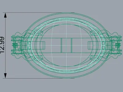 Gemstone Ring Free 3D print model