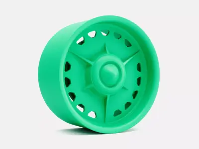 20x10 American Racing Stella Wheel and Brake 3D print model