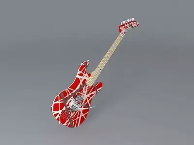 Eddies original 5150 guitar Free 3D model