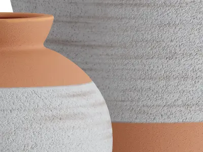 Rustic Ceramic Vases 3D model