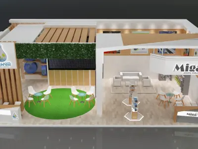 Booth Exhibition Stand a651 3D model