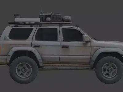 Wasteland Survival Vehicle Collection Low-poly 3D model