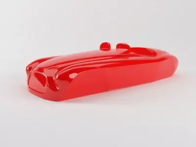 The silhouette of the car 1948 Ferrari 166 MM Barchetta 3D print model