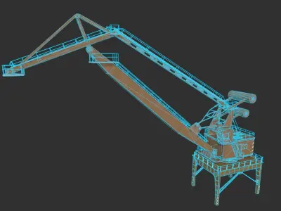 Port Crane 3D model