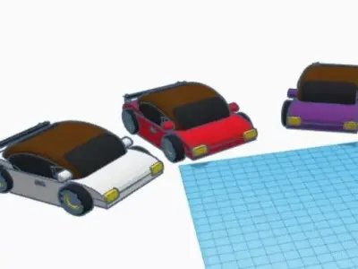 3 sports car 3D print model